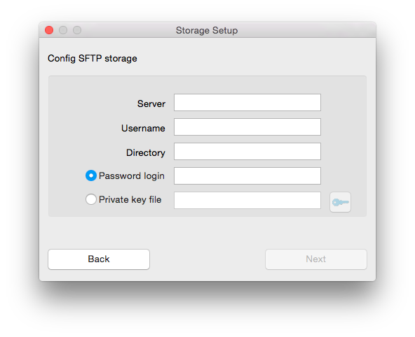 sftp storage